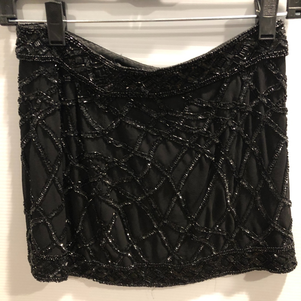 Musani Couture Beaded Mini Skirt
